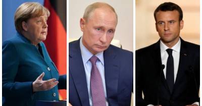 Владимир Путин - Ангела Меркель - Эммануэля Макрон - "Необходима Нормандская встреча", - позиция Макрона и Меркель после разговора с Путиным - focus.ua - Россия - Франция - Германия