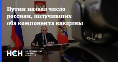 Владимир Путин - Путин назвал число россиян, получивших оба компонента вакцины - nsn.fm - Россия
