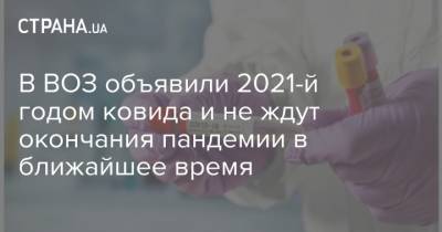Ханс Клюге - В ВОЗ объявили 2021-й годом ковида и не ждут окончания пандемии в ближайшее время - strana.ua