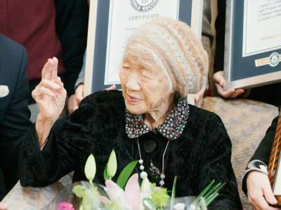Канэ Танака - Олимпийский огонь в Японии понесет старейшая жительница планеты - gordonua.com