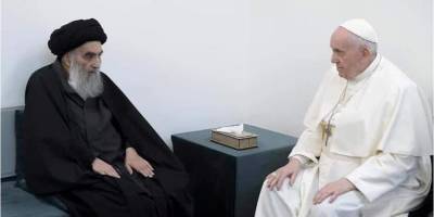 Франциск - Знаковый визит. Папа римский встретился с духовным лидером шиитов в Ираке — впервые в истории католической церкви - nv.ua - Ирак