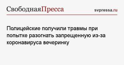 Полицейские получили травмы при попытке разогнать запрещенную из-за коронавируса вечеринку - svpressa.ru - Лондон