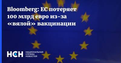 Bloomberg: ЕС потеряет 100 млрд евро из-за «вялой» вакцинации - nsn.fm - Евросоюз