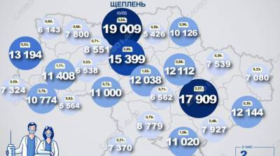 Карта вакцинации: ситуация в областях Украины на 1 апреля - ru.slovoidilo.ua - Украина
