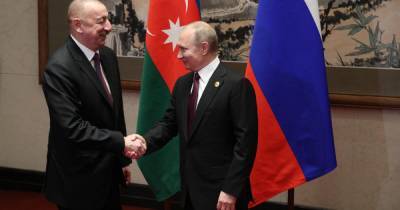 Владимир Путин - Ильхам Алиев - Путин и Алиев отметили неукоснительное соблюдение перемирия в Карабахе - ren.tv - Россия - Азербайджан