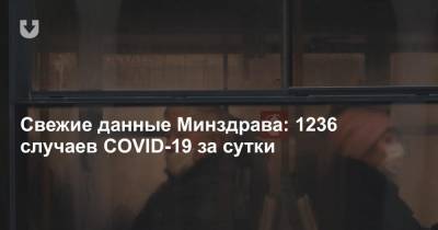 Свежие данные Минздрава: 1236 случаев COVID-19 за сутки - news.tut.by