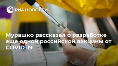Михаил Мурашко - Мурашко рассказал о разработке еще одной российской вакцины от COVID-19 - ria.ru - Россия - Санкт-Петербург