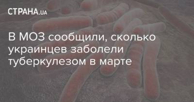В МОЗ сообщили, сколько украинцев заболели туберкулезом в марте - strana.ua