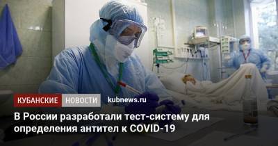 В России разработали тест-систему для определения антител к COVID-19 - kubnews.ru - Россия
