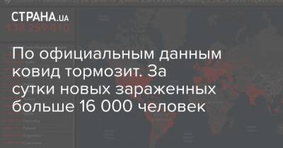 Максим Степанов - По официальным данным ковид тормозит. За сутки новых зараженных больше 16 000 человек - strana.ua