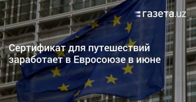 Сертификат для путешествий заработает в Евросоюзе в июне - gazeta.uz - Евросоюз - Узбекистан