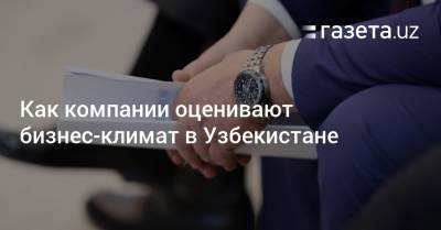 Как компании оценивают бизнес-климат в Узбекистане - gazeta.uz - Узбекистан