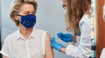 Глава Еврокомиссии получила прививку от коронавируса - ru.slovoidilo.ua - Украина - деревня Ляйен