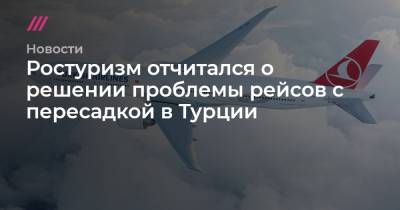Ростуризм отчитался о решении проблемы рейсов с пересадкой в Турции - tvrain.ru - Москва - Турция - Египет - Стамбул - Грузия