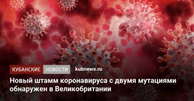 Пол Хантер - Новый штамм коронавируса c двумя мутациями обнаружен в Великобритании - kubnews.ru - Англия - Краснодарский край