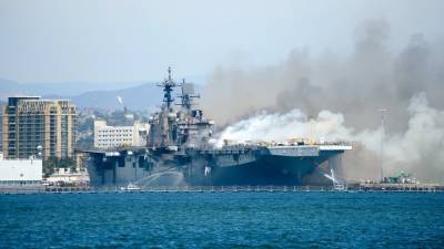 ВМС США списали десантный корабль, пострадавший из-за пожара - golos-ameriki.ru - штат Техас - Сан-Диего