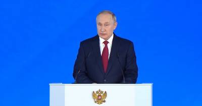 Владимир Путин - Путин выступает с ежегодным посланием Федеральному собранию РФ (видео) - focus.ua - Россия