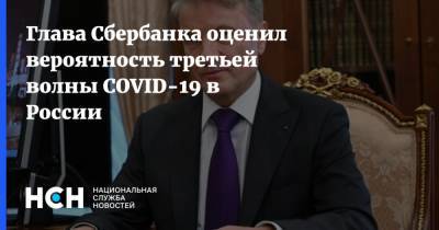 Герман Греф - Глава Сбербанка оценил вероятность третьей волны COVID-19 в России - nsn.fm - Россия