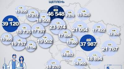 Карта вакцинации: ситуация в областях Украины на 22 апреля - ru.slovoidilo.ua - Украина