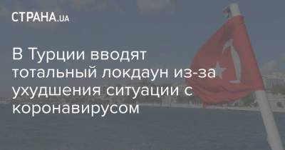 Тайип Эрдоган - В Турции вводят тотальный локдаун из-за ухудшения ситуации с коронавирусом - strana.ua - Турция