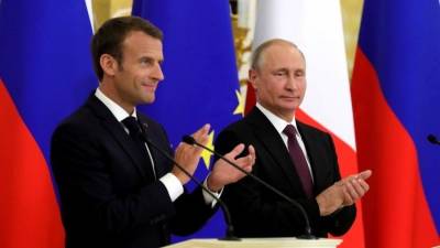 Владимир Путин - Эммануэль Макроном - Путин и Макрон подтвердили взаимодействие в рамках «нормандского формата» - 5-tv.ru - Россия - Франция