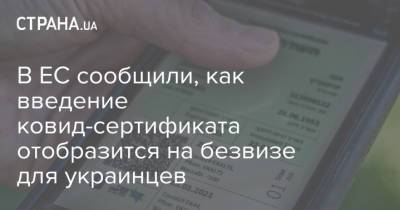 В ЕС сообщили, как введение ковид-сертификата отобразится на безвизе для украинцев - strana.ua - Евросоюз - Молдавия - Грузия