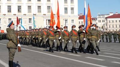 В колонне по Дворцовой во время парада Победы пройдут 4674 человека - piter.tv