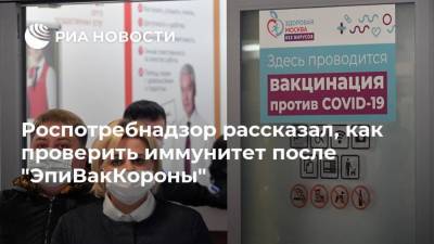 Роспотребнадзор рассказал, как проверить иммунитет после "ЭпиВакКороны" - ria.ru - Россия - Москва