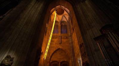 Светящаяся лестница на соборе в Вене - ru.euronews.com - Франция - Германия - Вена - Евросоюз - Австрия - Венгрия