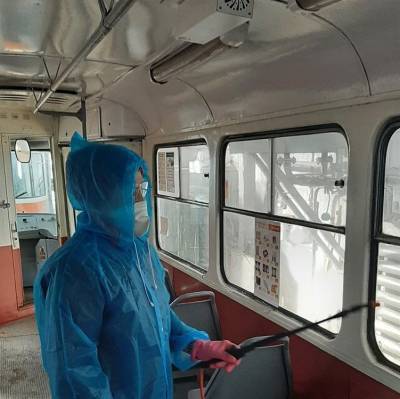 В Ульяновске дезинфицируют салоны трамваев и троллейбусов - ulpravda.ru - Ульяновск