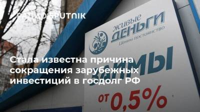 Стала известна причина сокращения зарубежных инвестиций в госдолг РФ - smartmoney.one - Россия