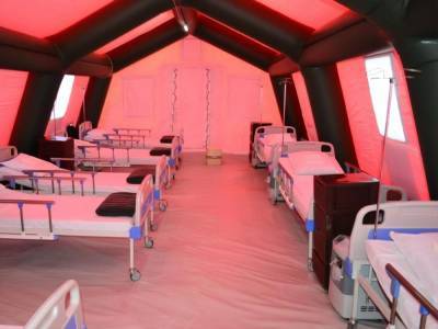 В Хмельницкой области развернули мобильный госпиталь для пациентов с COVID-19. Видео - gordonua.com - Хмельницкая обл.