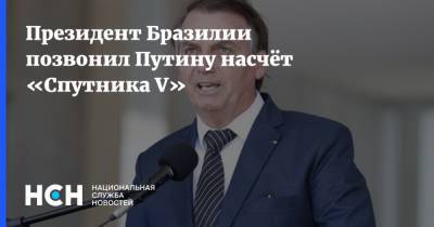 Владимир Путин - Жаир Болсонару - Президент Бразилии позвонил Путину насчёт «Спутника V» - nsn.fm - Россия - Бразилия