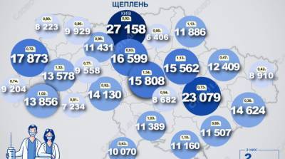 Карта вакцинации: ситуация в областях Украины на 7 апреля - ru.slovoidilo.ua - Украина