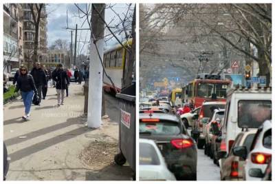 Ремонт дорог обернулся хаосом для Одессы, люди идут пешком: видео с места - odessa.politeka.net - Одесса