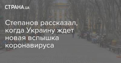 Степанов - Степанов рассказал, когда Украину ждет новая вспышка коронавируса - strana.ua - Украина