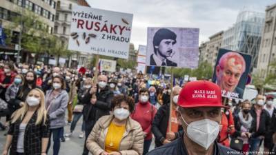 Милош Земан - В Праге протестовали против президента Чехии - bin.ua - Россия - Прага - Чехия - Президент