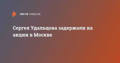 Сергей Удальцов - Сергея Удальцова задержали на акции в Москве - ren.tv - Москва - Китай