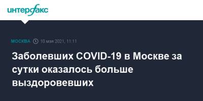 Заболевших COVID-19 в Москве за сутки оказалось больше выздоровевших - interfax.ru - Москва