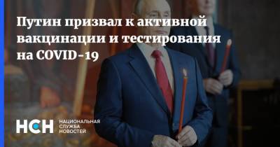 Владимир Путин - Путин призвал к активной вакцинации и тестирования на COVID-19 - nsn.fm - Россия