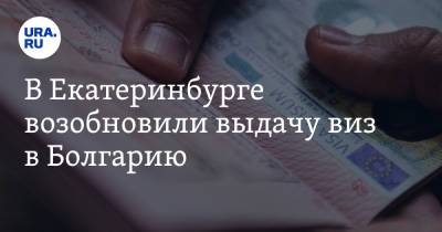 В Екатеринбурге возобновили выдачу виз в Болгарию - ura.news - Екатеринбург - Болгария - Пресс-Служба