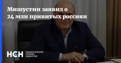 Михаил Мишустин - Мишустин заявил о 24 млн привитых россиян - nsn.fm - Россия