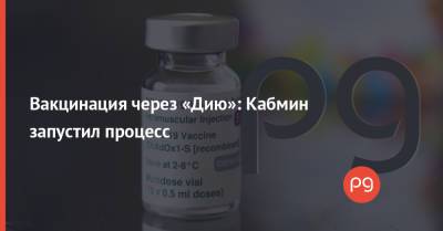 Денис Шмыгаль - Вакцинация через «Дию»: Кабмин запустил процесс - thepage.ua