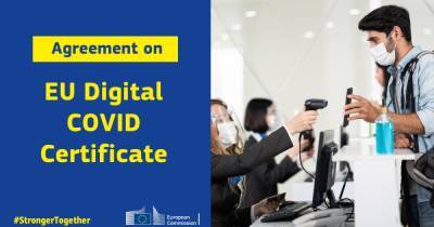Евросоюз согласовал электронный COVID-сертификат - dsnews.ua - Евросоюз