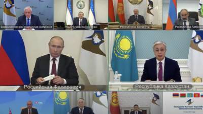 Владимир Путин - Путин принимает участие в заседании Высшего Евразийского экономического совета - russian.rt.com - Россия - Президент