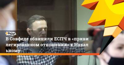 Алексей Навальный - ВСовфеде обвинили ЕСПЧ в«привилегированном отношении» кНавальному - ridus.ru - Россия