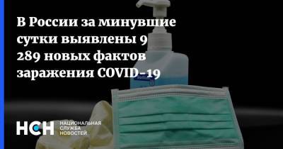 В России за минувшие сутки выявлены 9 289 новых фактов заражения COVID-19 - nsn.fm - Россия