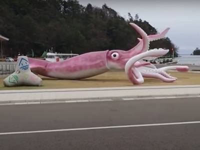 Sky News: Власти японского городка Ното ради привлечения туристов потратили ковидные выплаты на гигантскую статую кальмара - rosbalt.ru - Ното