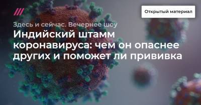 Индийский штамм коронавируса: чем он опаснее других и поможет ли прививка - tvrain.ru - Россия