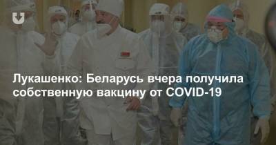 Александр Лукашенко - Лукашенко: Беларусь вчера получила собственную вакцину от COVID-19 - news.tut.by - Президент